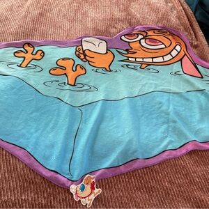 Ren Bath Towel - Ren & Stimpy NWT 🧼